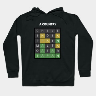 Wordle, a word nerd craze - 5 Letter word Country Hoodie